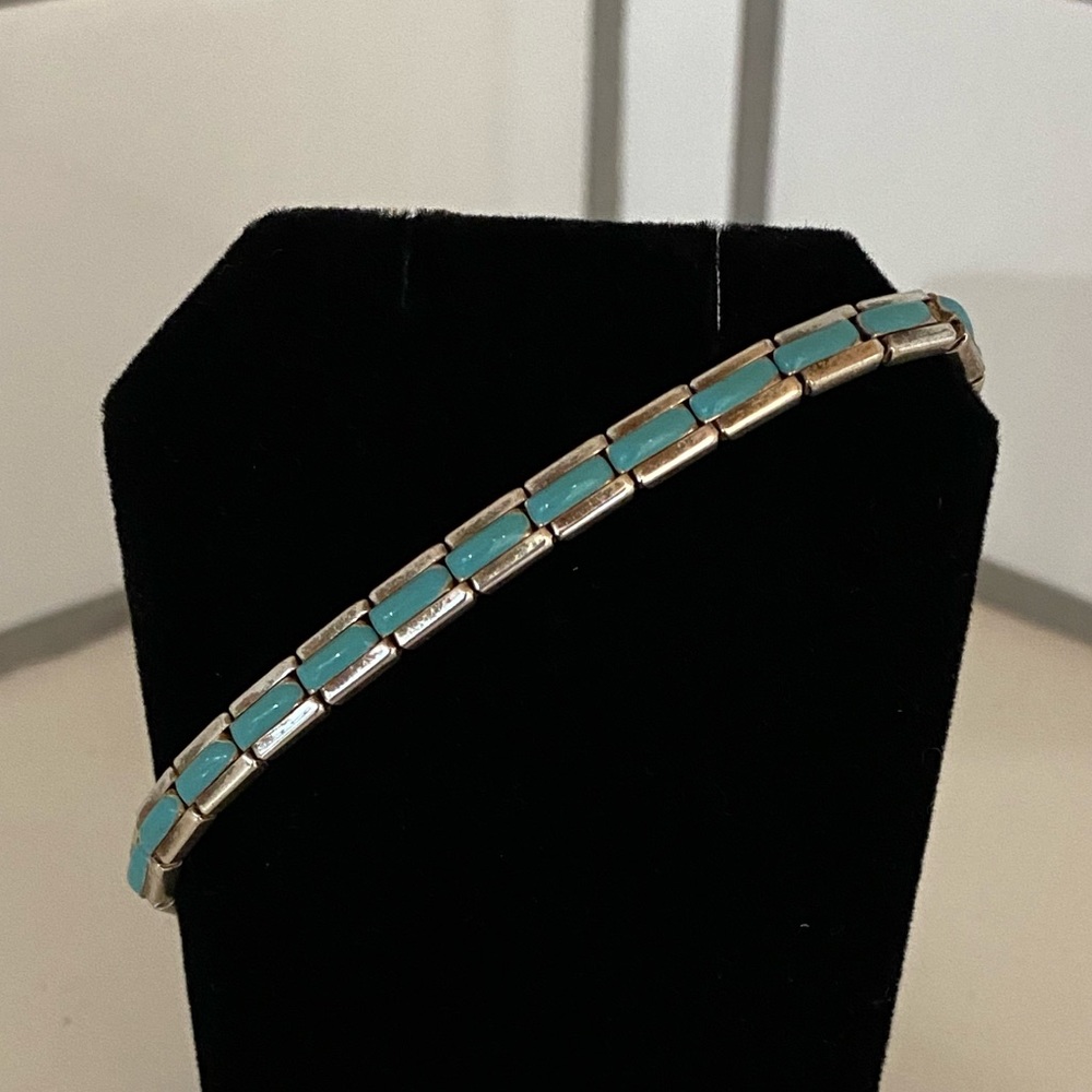 Silver & Turquoise Bracelet